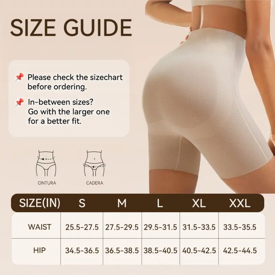 Women’s High Waist Tummy Control Shapewear Shorts Seamless Fit