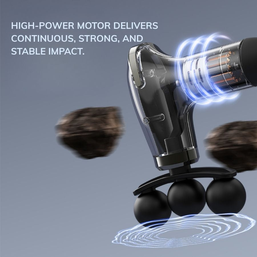 Long-Handle Fascia Gun Handheld Back Massager