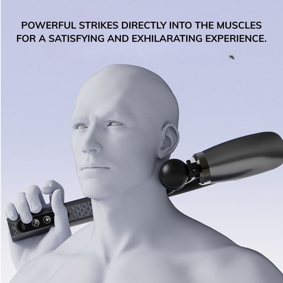 Long-Handle Fascia Gun Handheld Back Massager