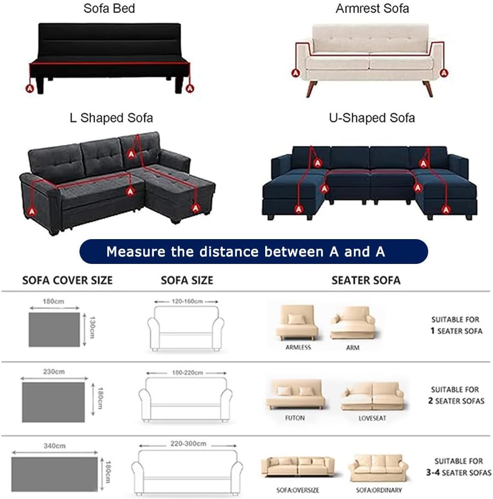 Highdi Nordic Christmas Sofa Cover Sofa Throw 1 2 3 4 Seater Corner Sofa L Shape One Piece Soft Versatile Sofa Protector as Sofa Blanket, Couch Throw and Bedspread