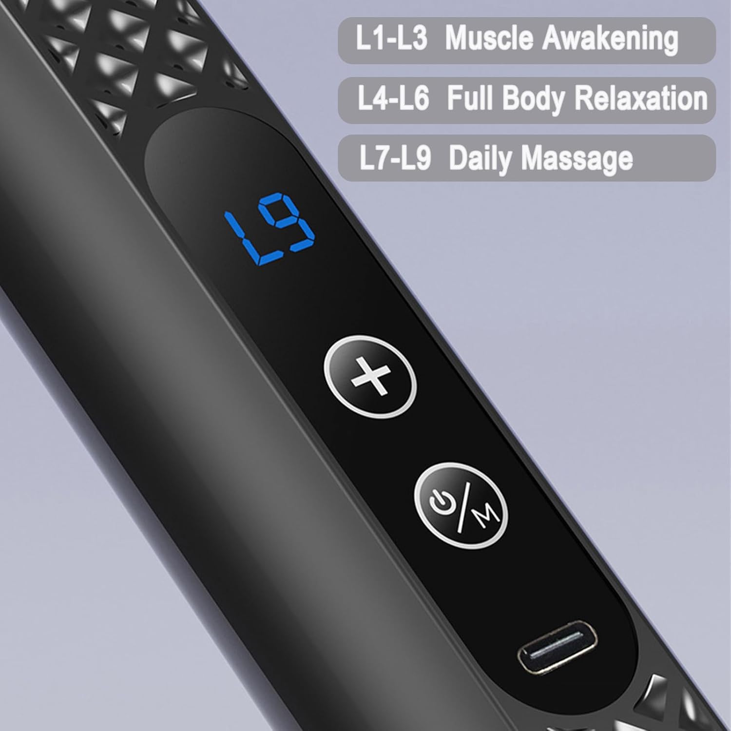 Long-Handle Fascia Gun Handheld Back Massager