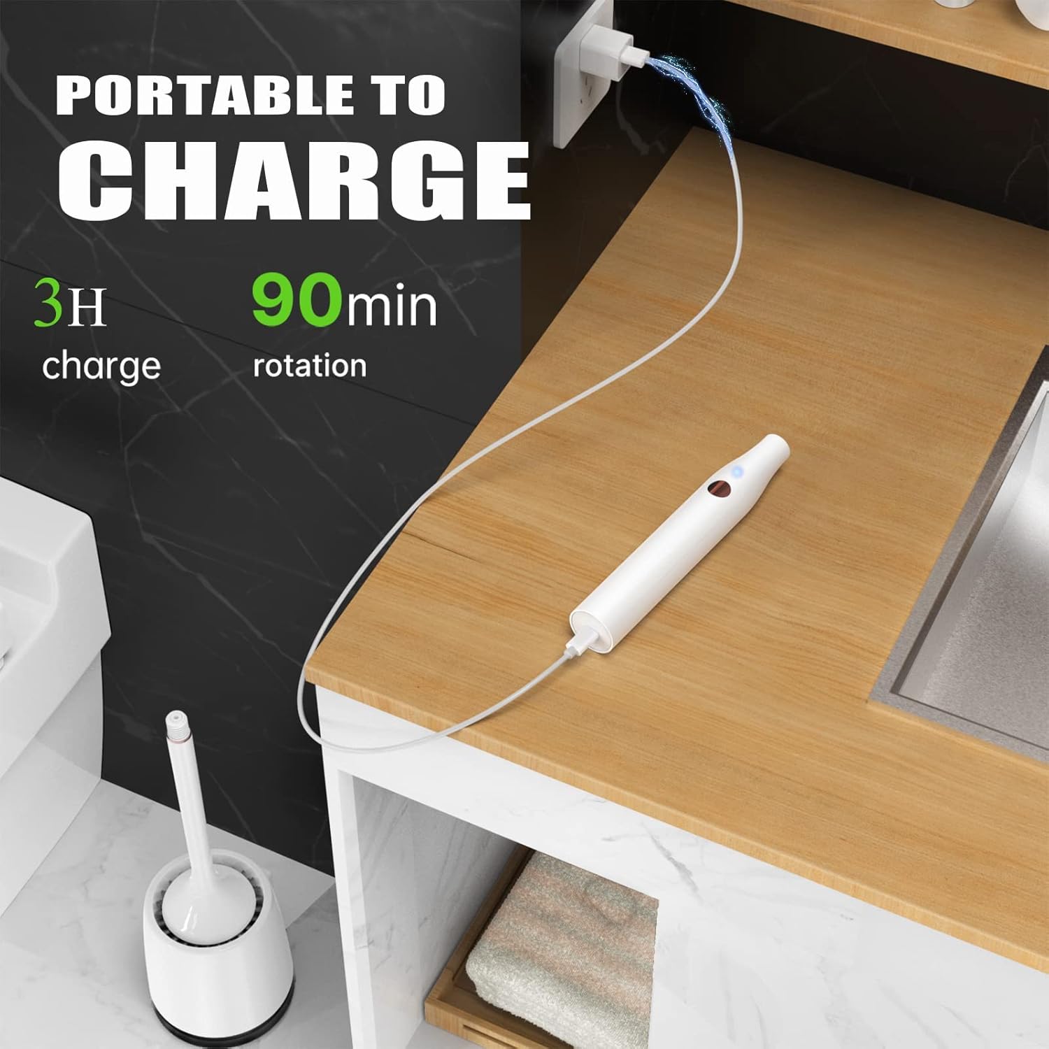 Electric UV Toilet Brush