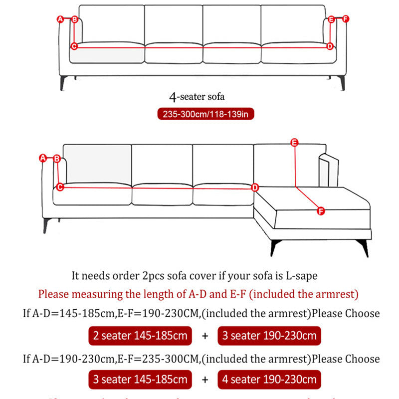Non-slip Christmas Santa Claus Sofa Cover
