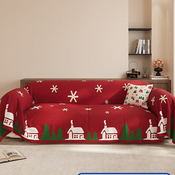 Highdi Nordic Christmas Sofa Cover Sofa Throw 1 2 3 4 Seater Corner Sofa L Shape One Piece Soft Versatile Sofa Protector as Sofa Blanket, Couch Throw and Bedspread