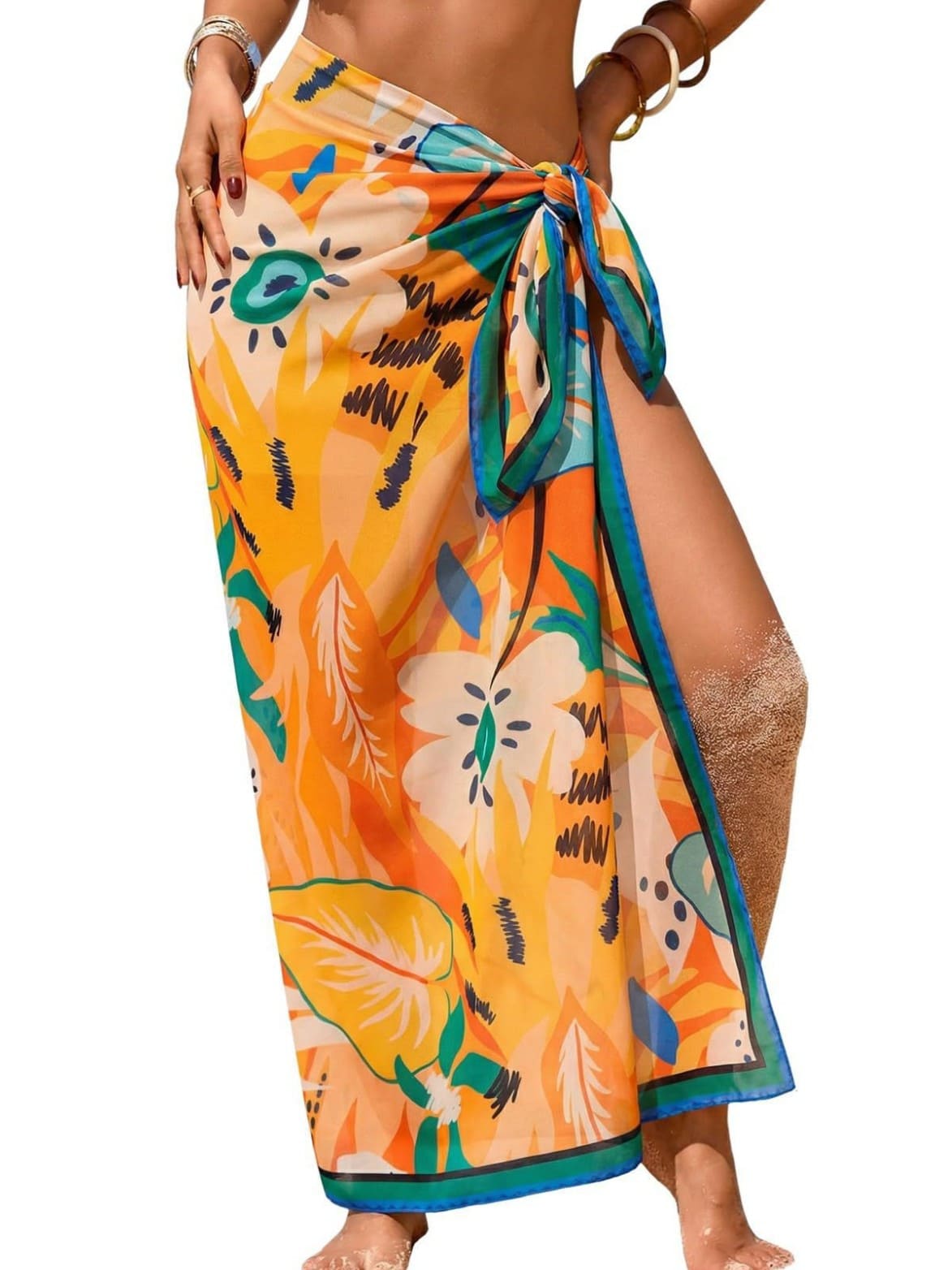 Women’s Sheer Beach Sarong Cover Up – Soft Breathable Swim Wrap Skirt for Pool, Cruise & Vacation