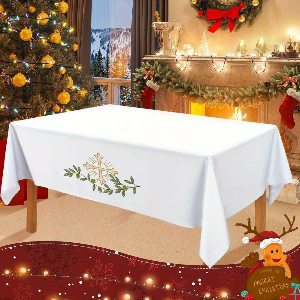 New home décor tablecloths for the living room and dining room, cross-border Christmas collection, with heat-insulating and anti-scorching table placemats.