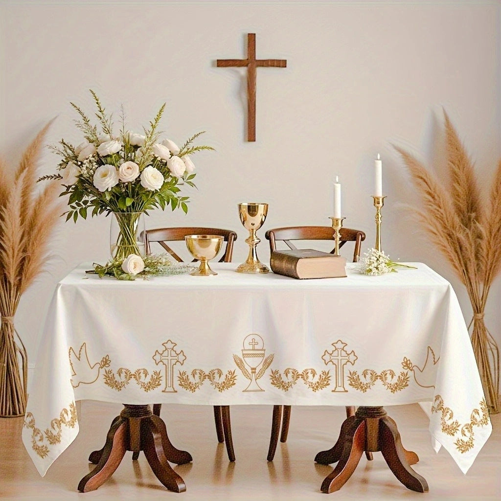 New home décor tablecloths for the living room and dining room, cross-border Christmas collection, with heat-insulating and anti-scorching table placemats.