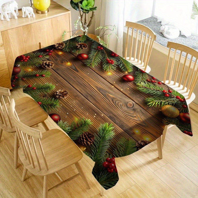 New home décor tablecloths for the living room and dining room, cross-border Christmas collection, with heat-insulating and anti-scorching table placemats.