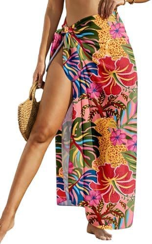Women’s Sheer Beach Sarong Cover Up – Soft Breathable Swim Wrap Skirt for Pool, Cruise & Vacation