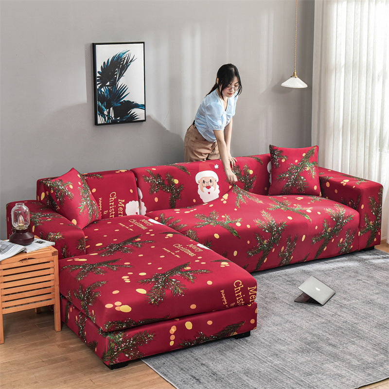 Non-slip Christmas Santa Claus Sofa Cover