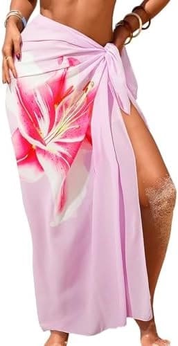 Women’s Sheer Beach Sarong Cover Up – Soft Breathable Swim Wrap Skirt for Pool, Cruise & Vacation