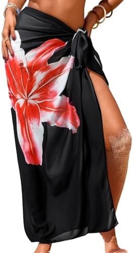 Women’s Sheer Beach Sarong Cover Up – Soft Breathable Swim Wrap Skirt for Pool, Cruise & Vacation