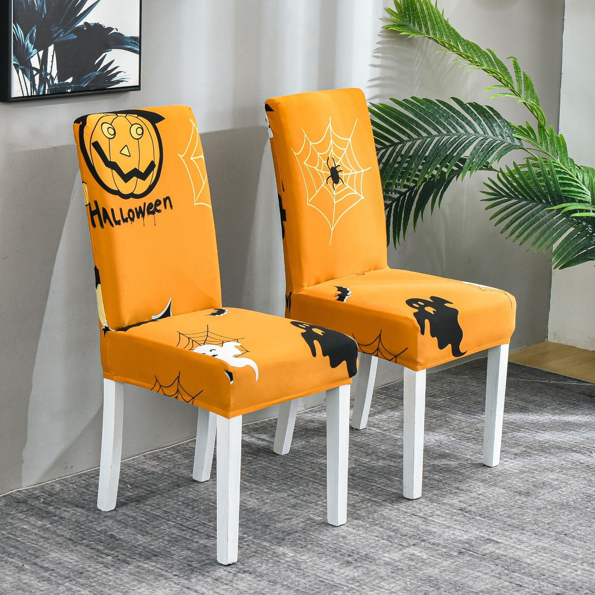 Christmas-themed chair covers and chair covers for hotel restaurants