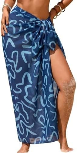 Women’s Sheer Beach Sarong Cover Up – Soft Breathable Swim Wrap Skirt for Pool, Cruise & Vacation