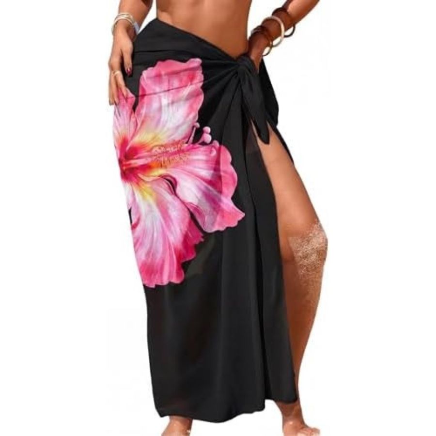 Women’s Sheer Beach Sarong Cover Up – Soft Breathable Swim Wrap Skirt for Pool, Cruise & Vacation