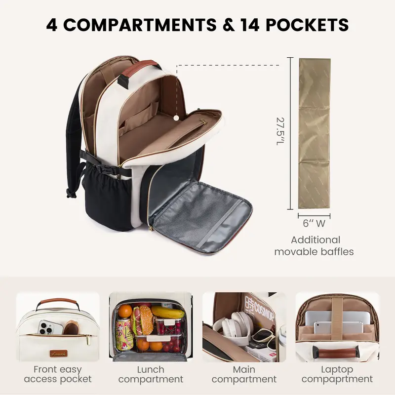 Lunch Backpack with Lunch Compartment