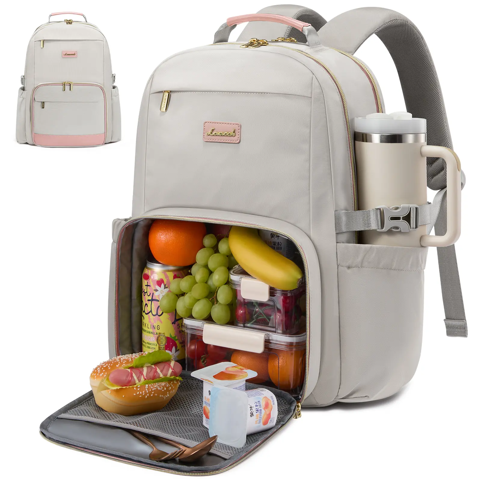 Lunch Backpack with Lunch Compartment