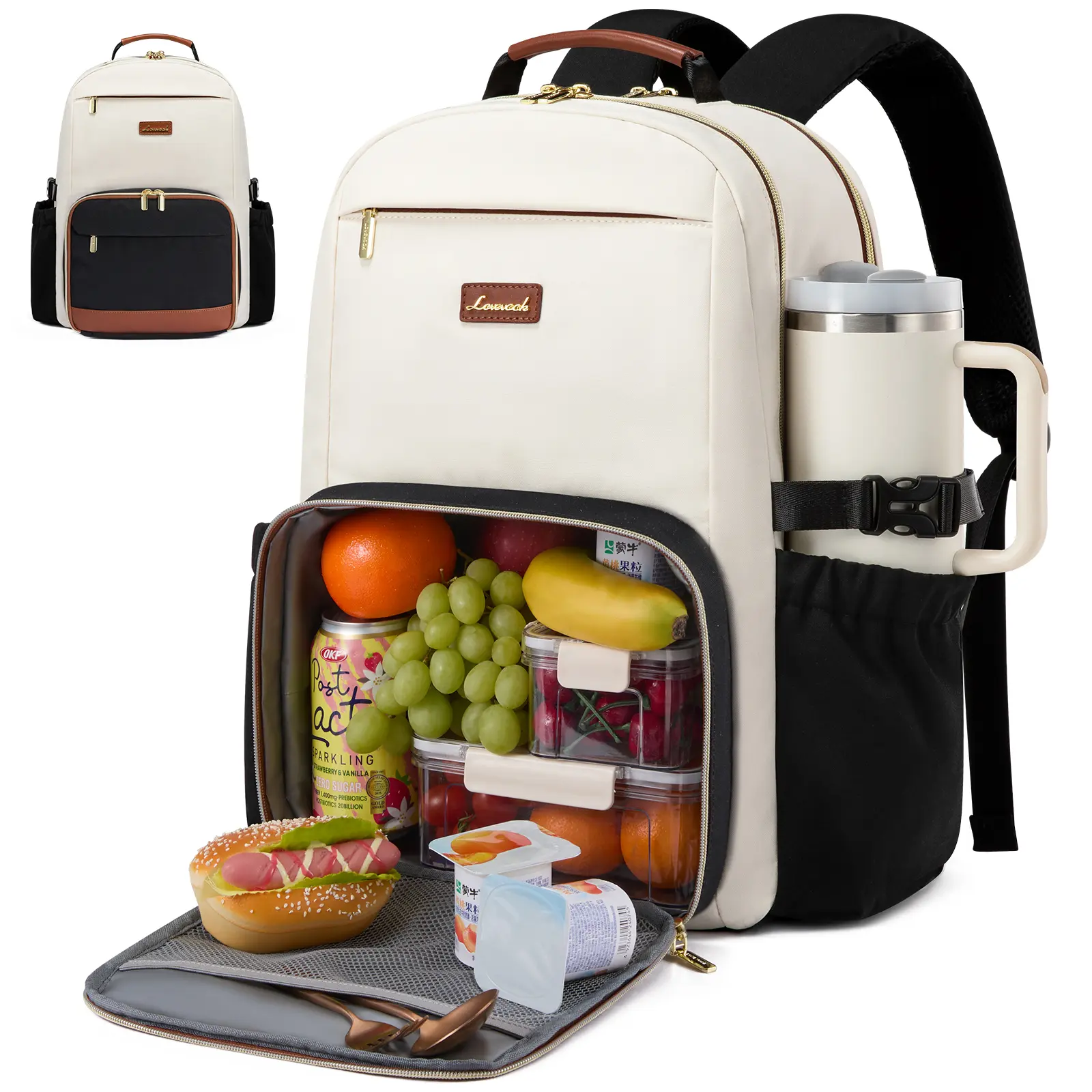 Lunch Backpack with Lunch Compartment