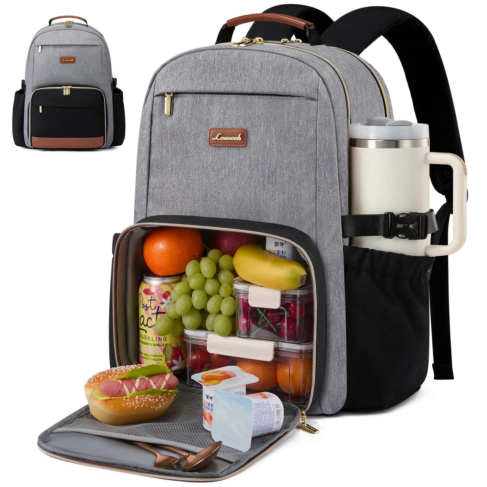 Lunch Backpack with Lunch Compartment
