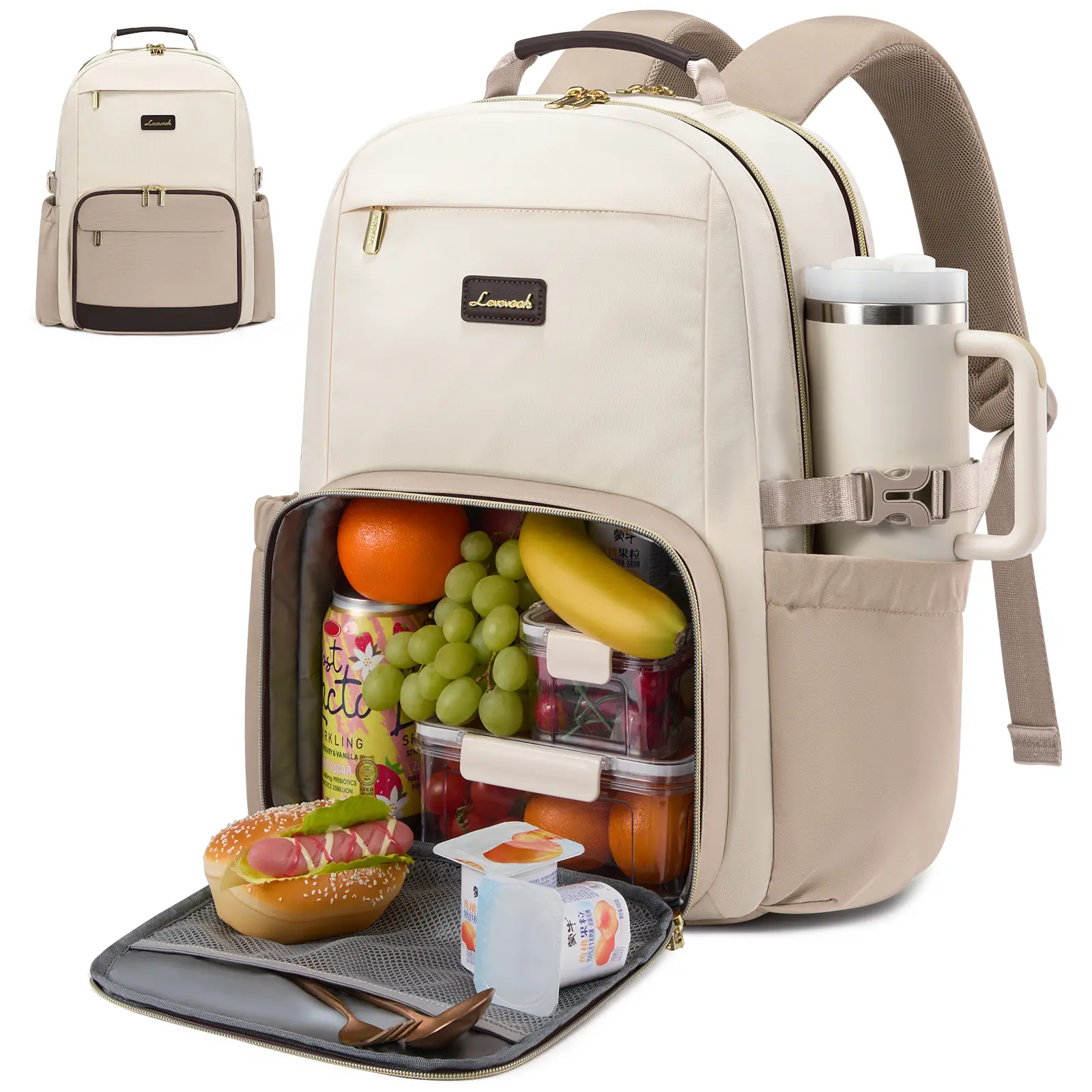 Lunch Backpack with Lunch Compartment