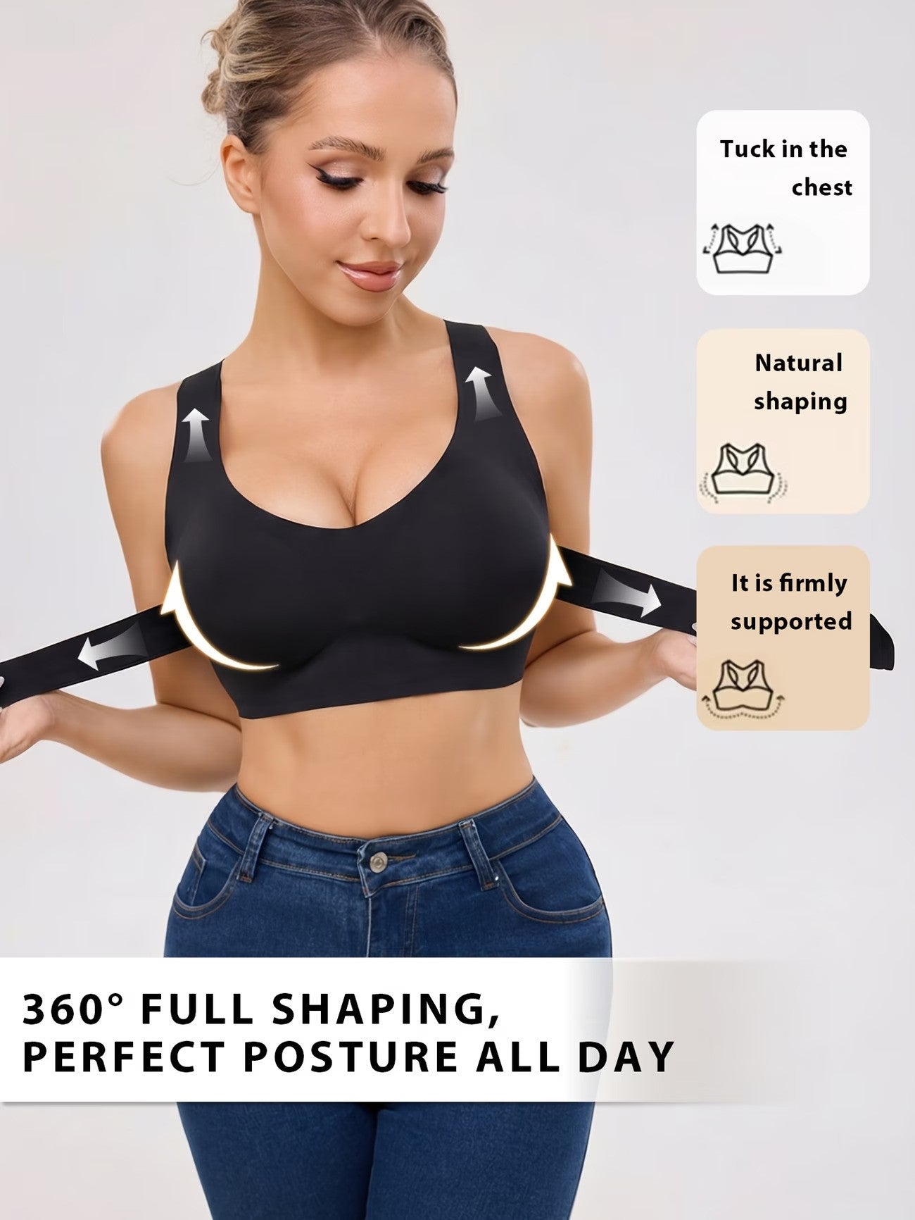 Posture correcting bra