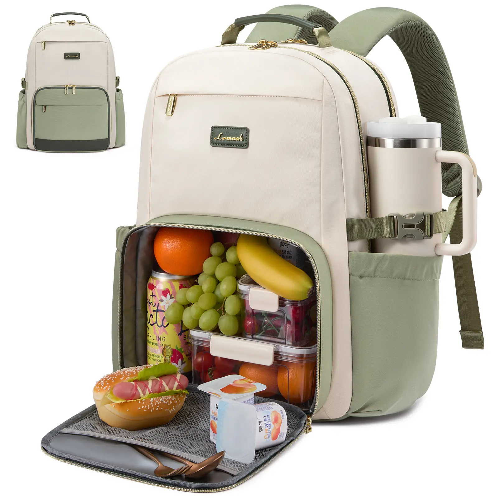 Lunch Backpack with Lunch Compartment