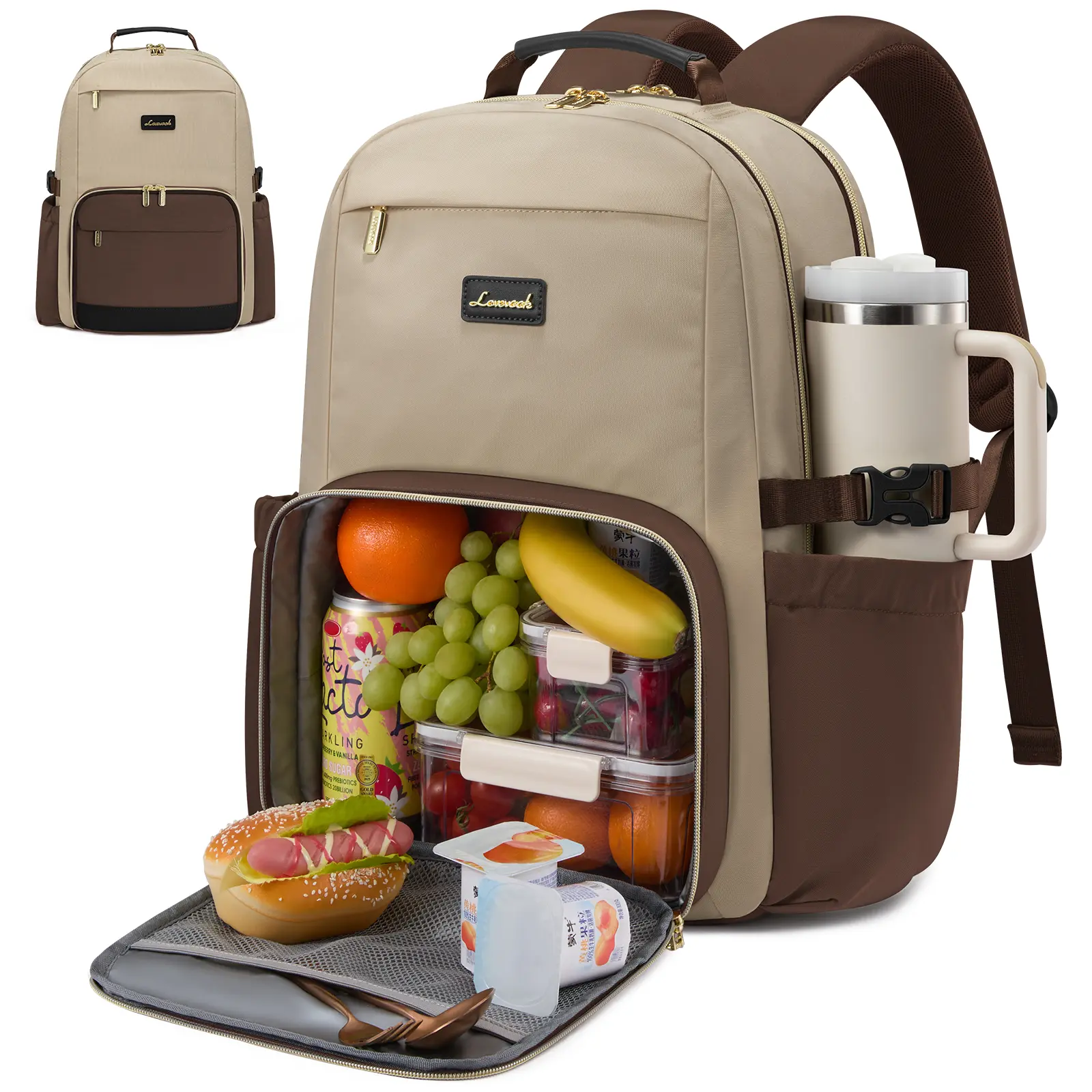 Lunch Backpack with Lunch Compartment