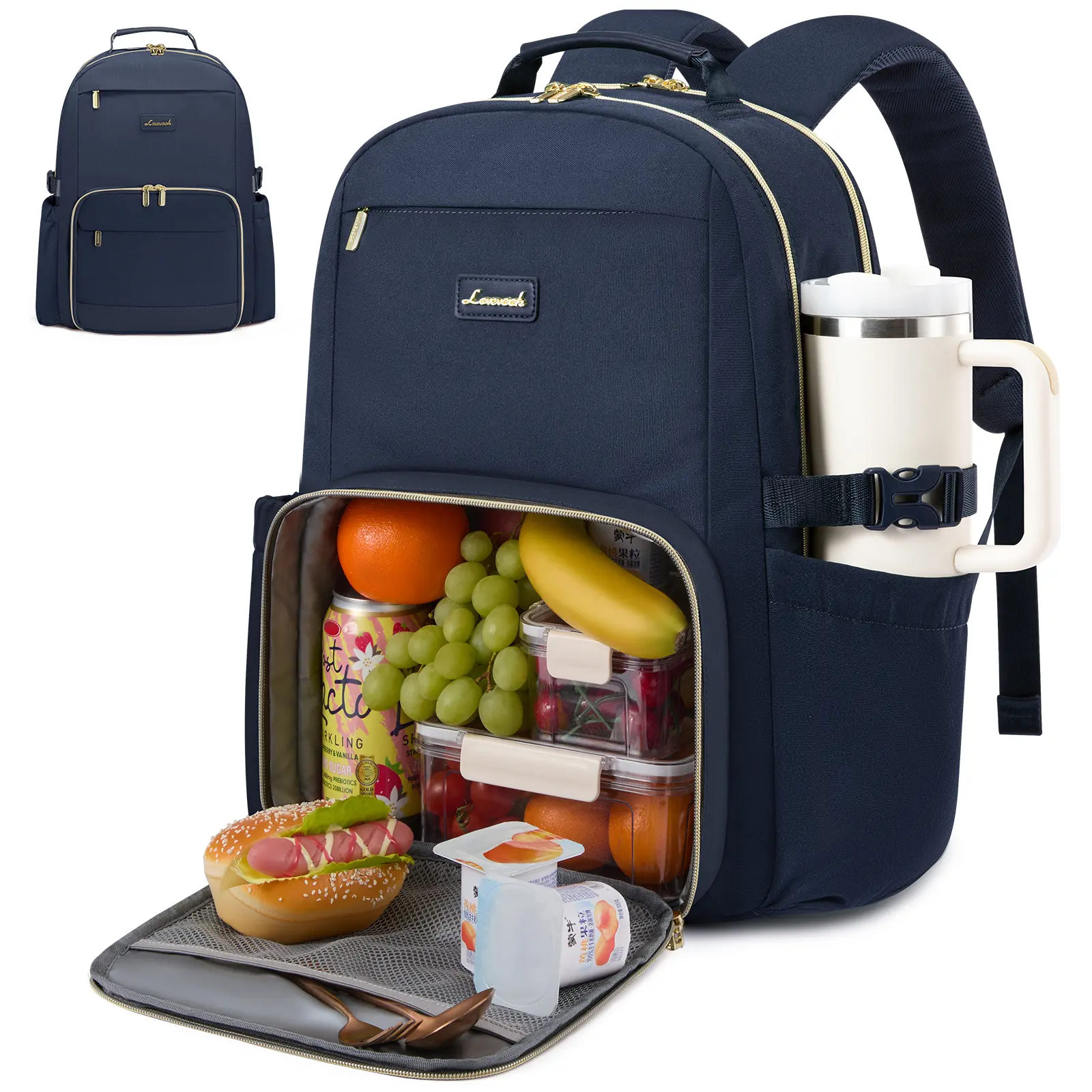 Lunch Backpack with Lunch Compartment