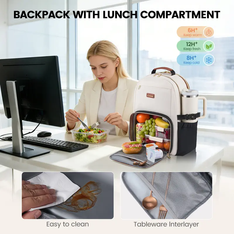Lunch Backpack with Lunch Compartment