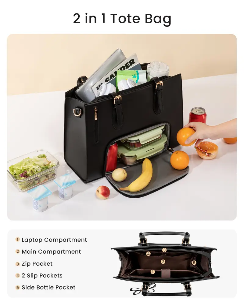 Laptop Lunch Tote Bag, 15.6"