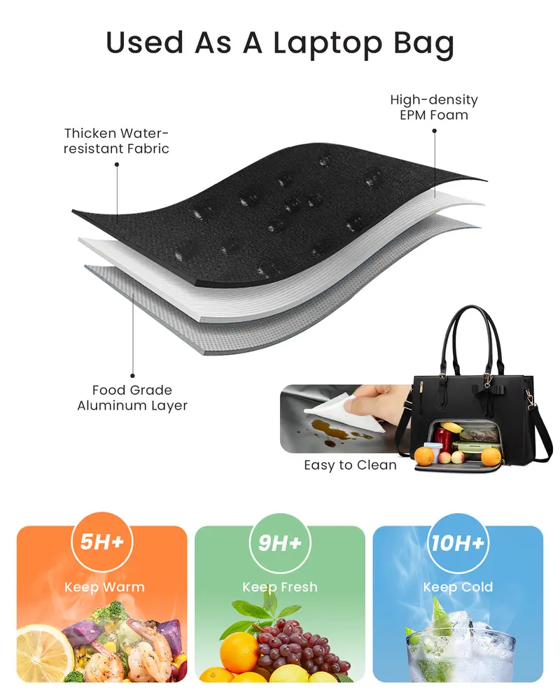 Laptop Lunch Tote Bag, 15.6"