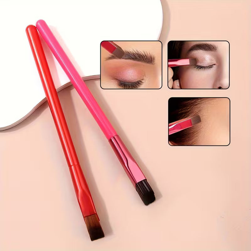 Precision Angled Eyebrow Brush – Square Tip for Perfect Brows & Hairline